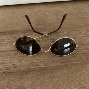 Giorgio Armani gold sunglasses with case like new